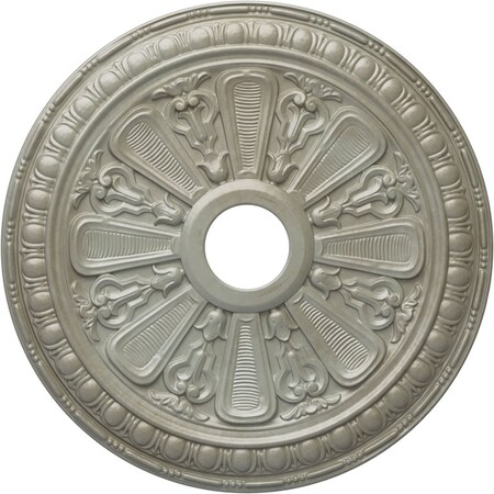 Ekena Millwork Bristol Ceiling Medallion (Fits Canopies up to 3 7/8"), 23 1/2"OD x 3 7/8"ID x 1"P, Flash Gold CM23BIFLS